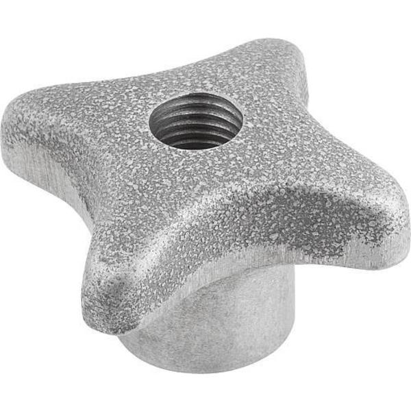 Kipp Quick-Acting Palm Grips in gray cast iron K0683.06